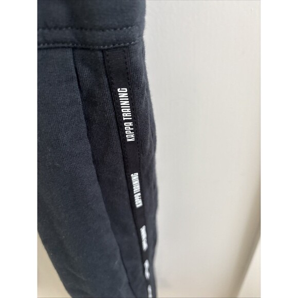 Kappa Men’s Sweatpants Jogger Pant Slim Fit Side Logo Cargo Pockets Black Size M - Picture 6 of 12